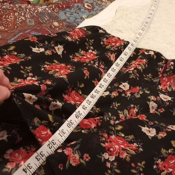 Lace and floral high low dress - Picture 10 of 12